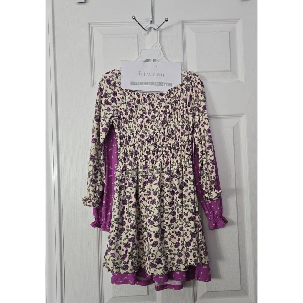 Btween Girls 2 Pack Dress set Size 5 Long Sleeve Light weight NWT - Picture 4 of 7